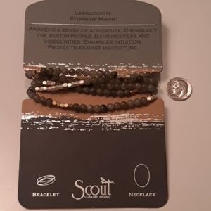 Scout convertible wrap bracelet/necklace in Labrad